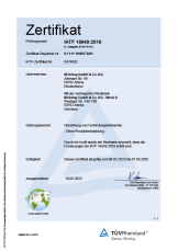 Zertifikat IATF 16949:2016 Möhling