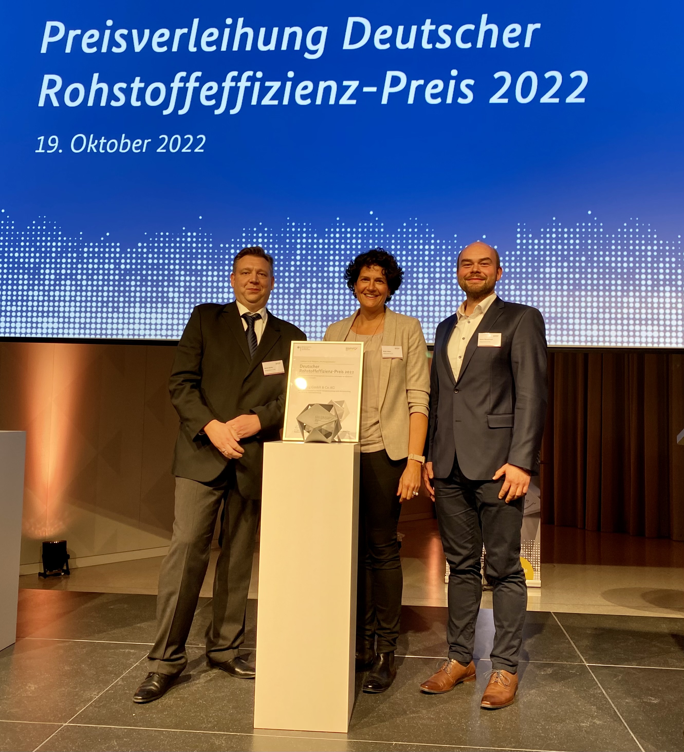 Möhling erhält den Deutschen Rohstoffeffizienz-Preis 2022 in der Kategorie Forschung